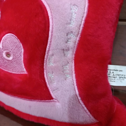 Vintage heart plush radio new