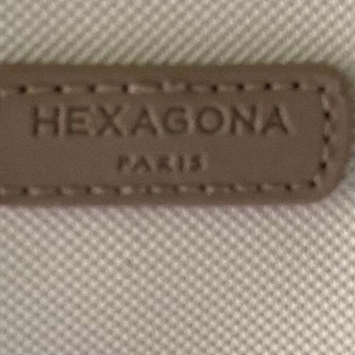 Hexagona Paris crossbody bag, off-white and beige