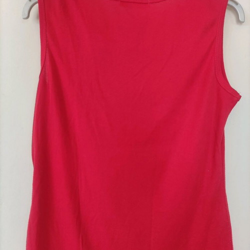 Sleeveless blouse E&D like new, size Large, red
