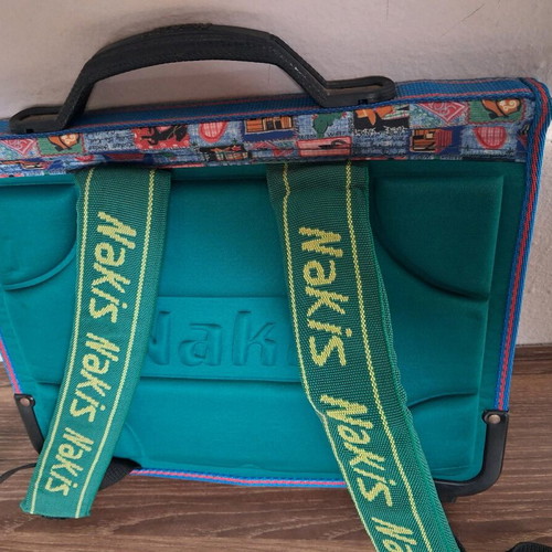 Vintage Nakis "Winner" School Bag and Pencil Case Set New