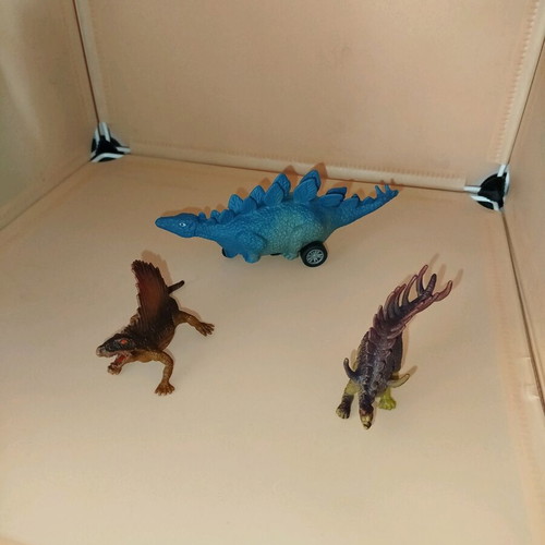 Dinosaur figures used