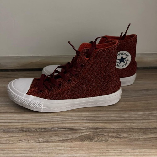 Converse All Star Chuck Taylor II Spacer Mesh used red athletic shoes size 37