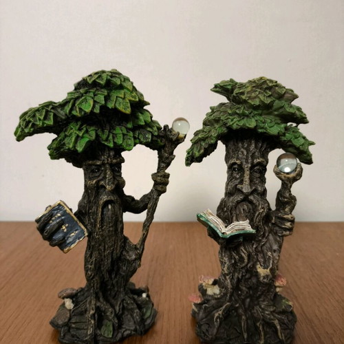 Decorative figures Tree of Life like new, set of two