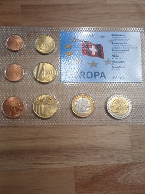 Σετ δοκιμαστικά ευρώ Schweiz 2003 σαν καινούργιο σε πλαστική θήκη