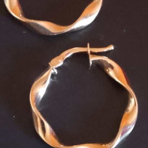 Gold Earrings 585 new