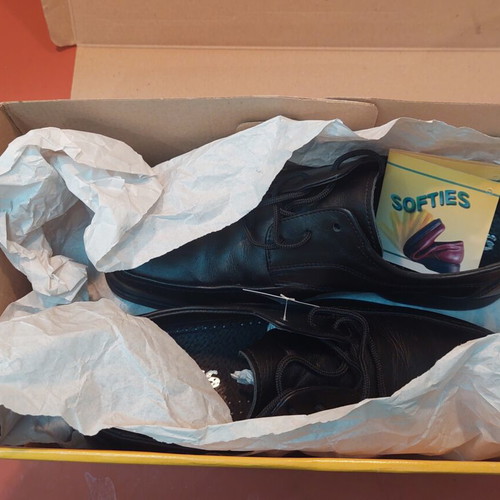 Softies shoes size 41, black moccasins