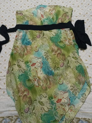 Transparent beach dress new, size S-M multicolor