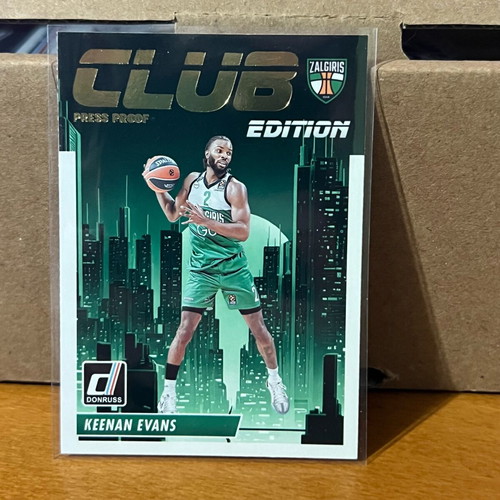 Panini Donruss Euroleague Club Edition Keenan Evans 2024-25 card new