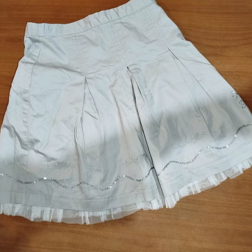 Disney Fairies children's fabric skirt like new with silver details