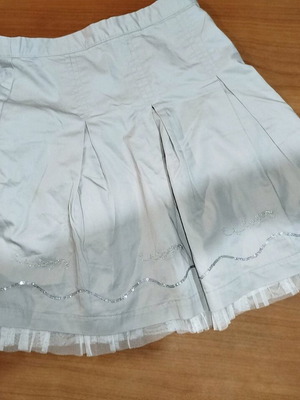 Disney Fairies children's fabric skirt like new with silver details