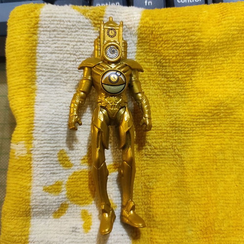 Skibidi Toilet Titan Clockman Gold Edition collectible figure like new