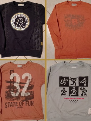 Boys' T-shirt pack used, 4 pieces, size 140 cm, Zara