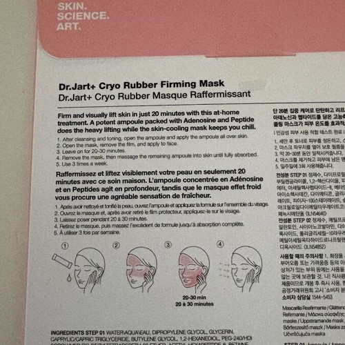 Dr.Jart+ Cryo Rubber Firming Moisture Mask Kit new