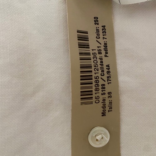 Massimo Dutti white cotton shirt like new, size 38