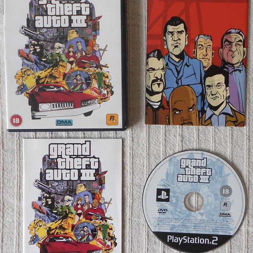 Grand Theft Auto III for PlayStation 2 used with manual