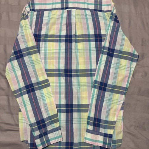 H&M L.O.G.G. Pastel Plaid Shirt Medium Like New
