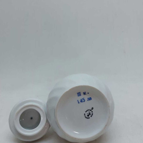 Porcelain sugar bowl used made in Bulgaria 14x11cm