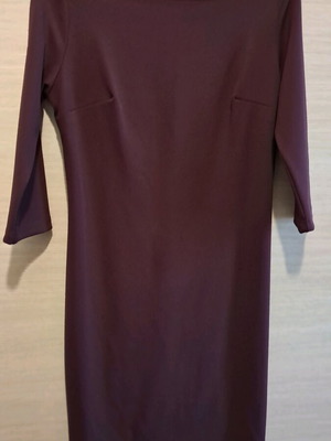 Enzzo midi dress burgundy with 3/4 sleeve, like new, size M