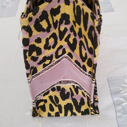YNOT? Large Bag new, black-purple animal print