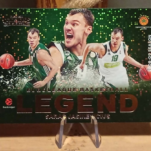 Saras Jasikevicius 2025-26 Contenders EuroLeague Legend card like new
