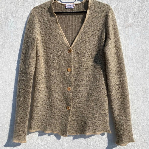 Max & Co knitted cardigan used, size S, beige gold