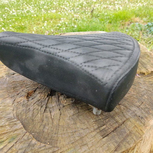 Vintage bicycle saddle used with springs