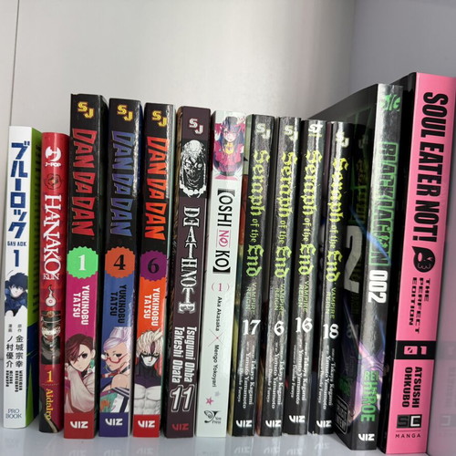 Manga lot 13 volumes like new, English and other languages