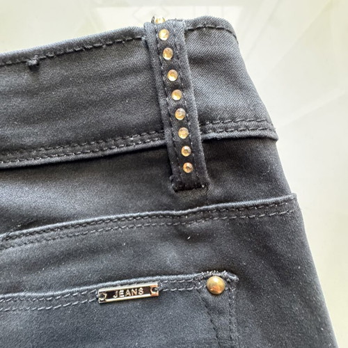 Women's pants with rhinestones like new, size XL black