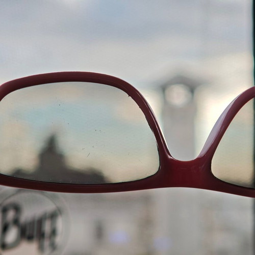 Mati Mati children's sunglasses used, pink and turquoise