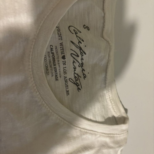 California Vintage cotton t-shirt used, size S, white