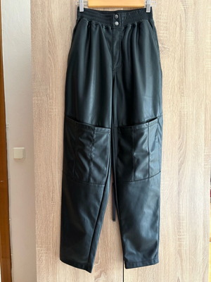 Katy Perry faux leather pants black, like new, size 36-38