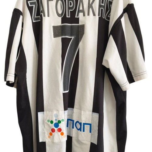 PAOK Adidas football shirt 2005-2006 XL, player Zagorakis authentic used