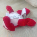 Plush frog 10cm washed