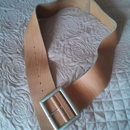 Leather belt 120 like new brown