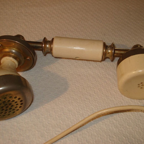 Antique landline phone used