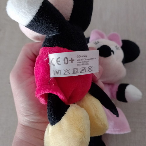Mickey and Minnie Mouse plush doll set, 2 pieces