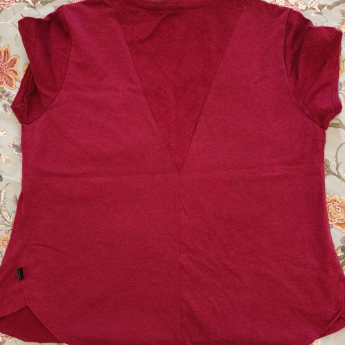 Quechua Women's Hiking T-Shirt NH500 New, Red and Purple, Size XL