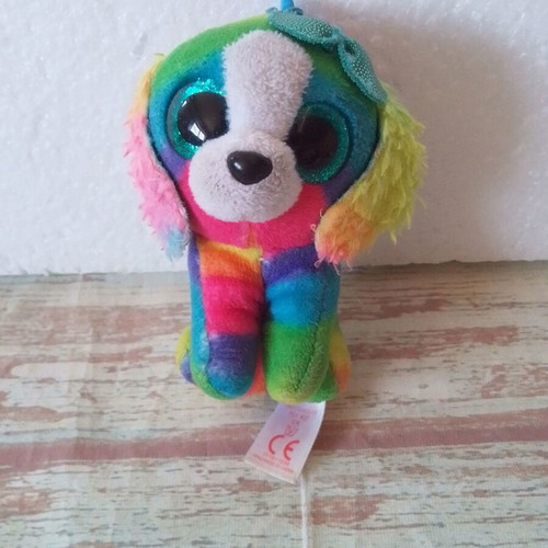 TY Beanie Boos Clip LOLA plush fuzzy dog used
