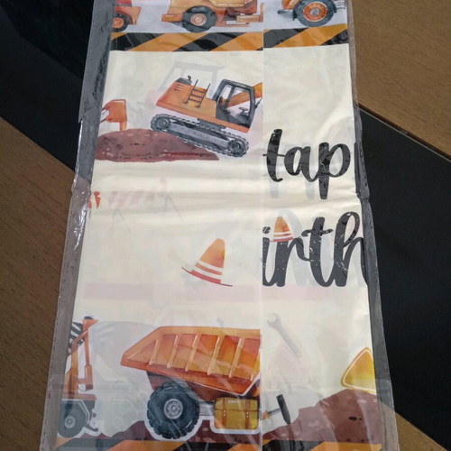 Party set with construction vehicles theme, new
