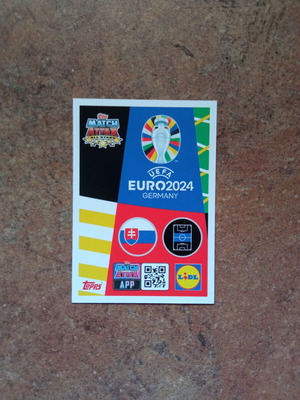 Juraj Kucka Topps Euro 2024 Match Attax συλλεκτική κάρτα