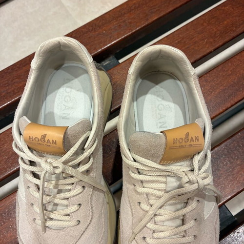Hogan memory foam sneakers like new, beige, size 40