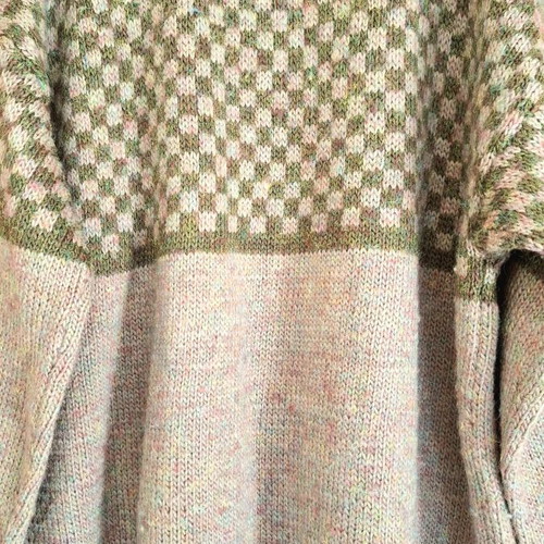 Vintage wool knit sweater like new, multicolor, size XL