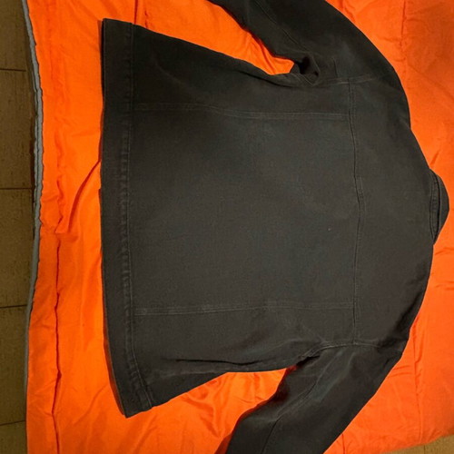Black denim jacket size L new