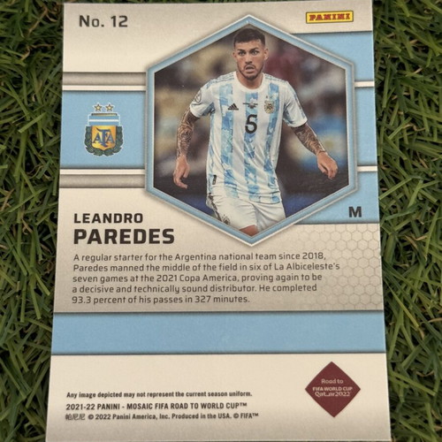 Panini Mosaic FIFA Road to World Cup 2021-22 Leandro Paredes card