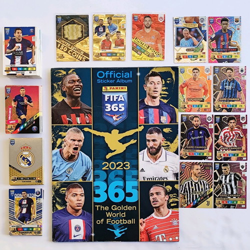 Adrenalyn XL 2023 collection used, 245 cards and album with 326 stickers