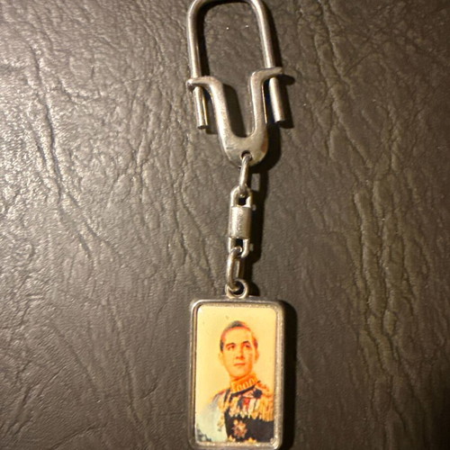 Vintage metal keychain with enamel Royal Union