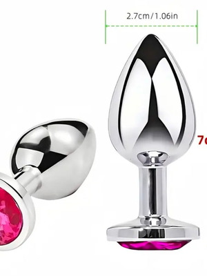 Μεταλλική σφήνα με διαμαντάκι καινούργια