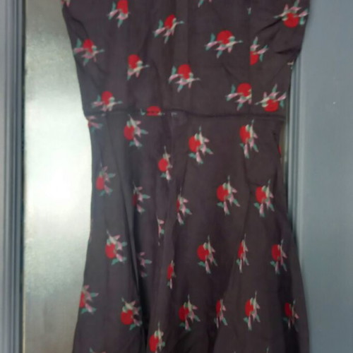 Vintage 50s style dress like new, black and red