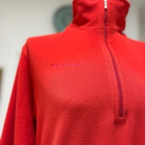 Mammut Women's Tecnopile Fleece Red 1/4 Zip used Size M/L