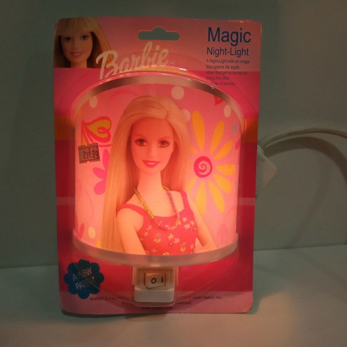 Mattel Barbie night light 1999 new European power 230V-50Hz
